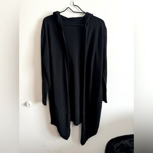 Women's Black Hooded Sweater